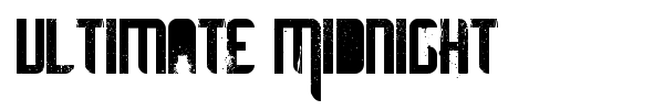 Ultimate Midnight font preview